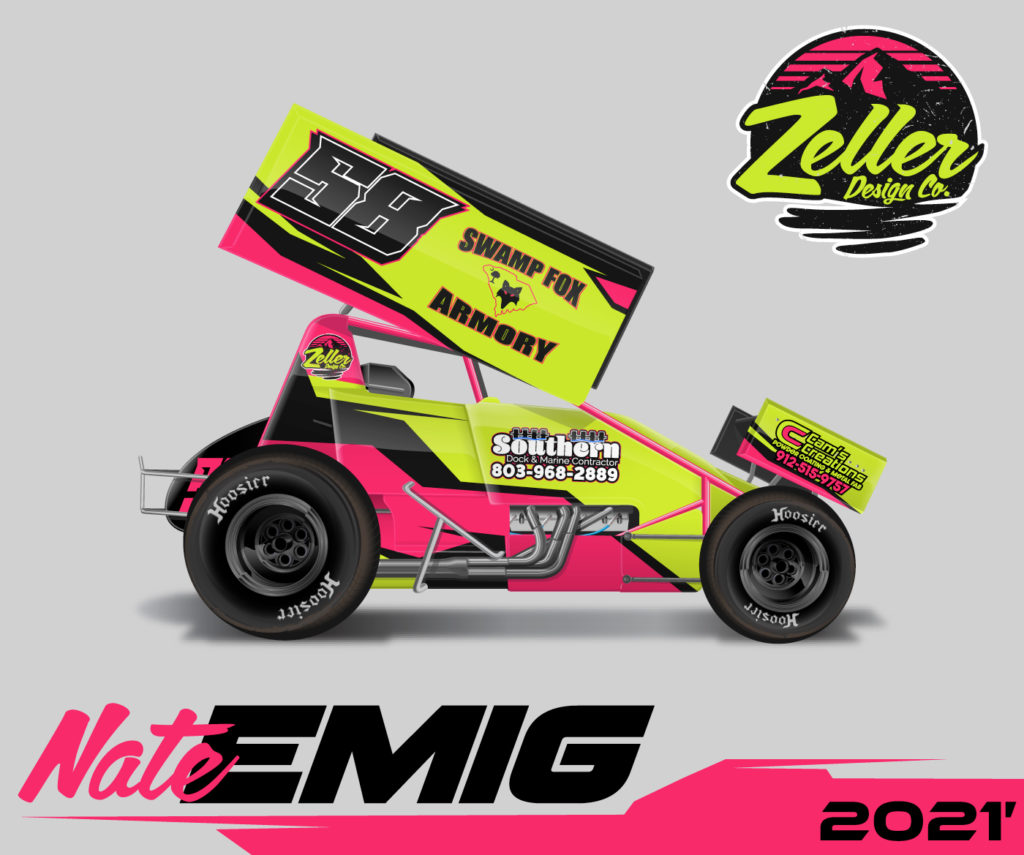 Nate Emig 21 Sprint Car Design